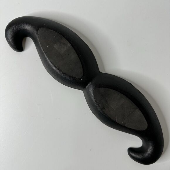 Cast Iron Mustache Trinket Dish 12x3" Whimsical Catchall Coins Keys Jewelry Tray - Picture 6 of 13